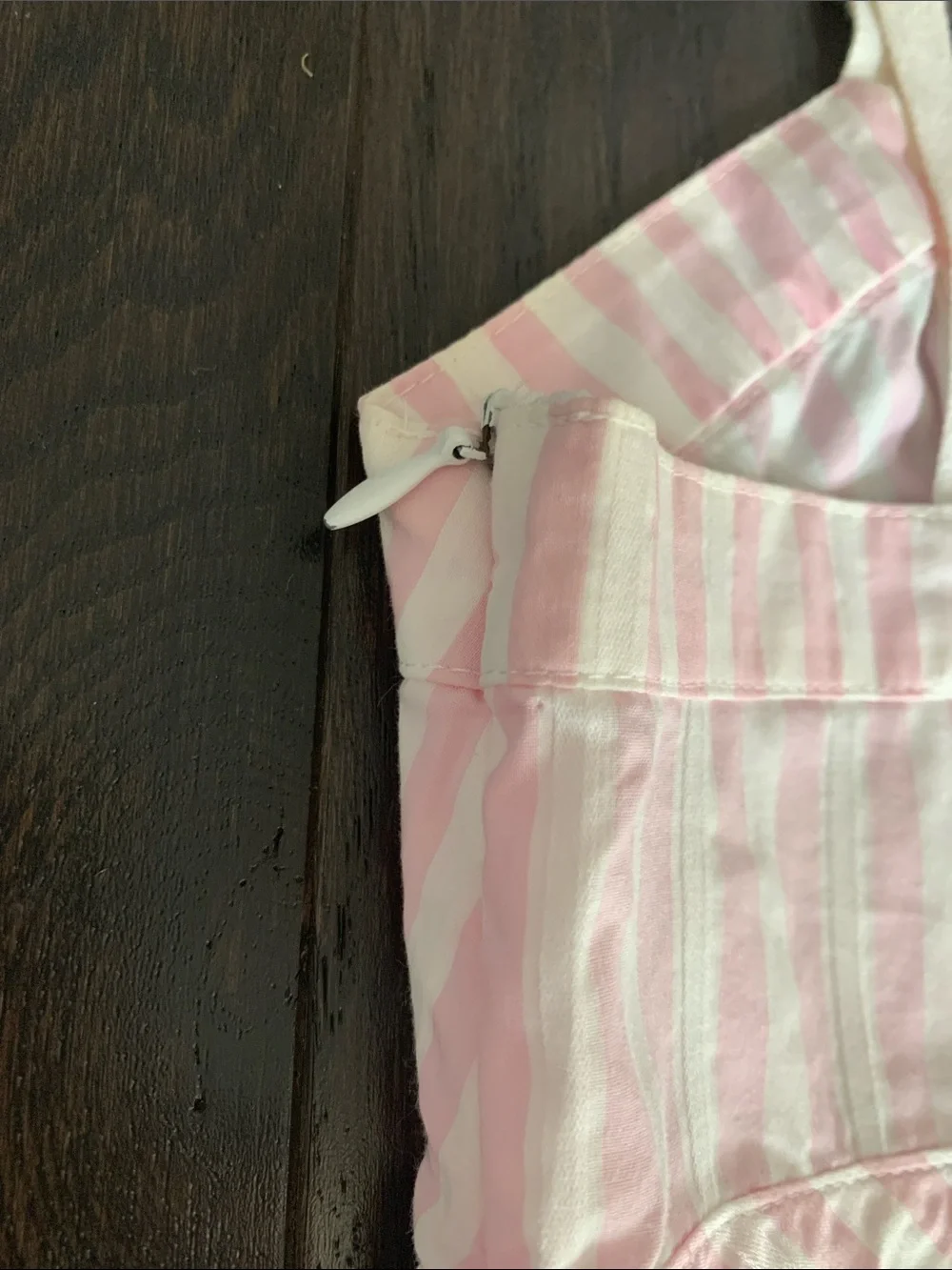 Zara Pink & White Striped Tie-Front Top - Picture 5 of 5